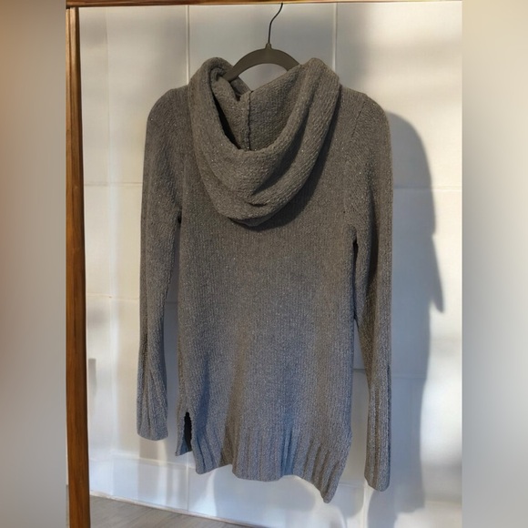 Vera Wang | Oversized Grey Tunic Hooded Sweatshirt | XS | Simply Vera Vera Wang - Picture 2 of 15